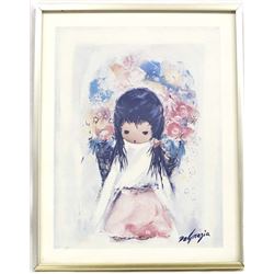 Framed De Grazia Print