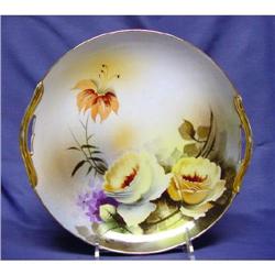 Noritake 9-3/4" Floral Handpainted Cake Plate #940204