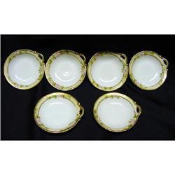 Nippon Butter Pats - Floral/Beading (6) #940223