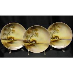 Noritake 6-1/4" Scenic Plates (3) Cabin on the #940224
