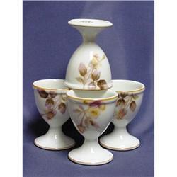 Noritake Handpainted Egg Cups (4) Yellow Roses #940294