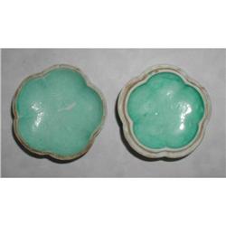 Antique early 20th C. Chinese famille rose seal #940313