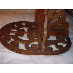 half-circle wooden wall shelf, cutout design #940347