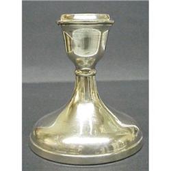 Lovely Wide Pedestal Sterling Candlestick #940501