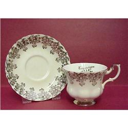 Royal Albert Cup & Saucer 25 Anniv. #940534