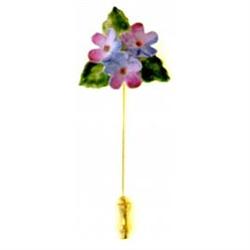  Bone China Floral Brooch-Pin #940540