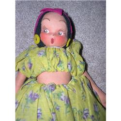 Cloth molded face Cuba doll #940649