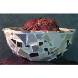 SALE Hand Made Broken Porcelain and Tile Bowl #940701