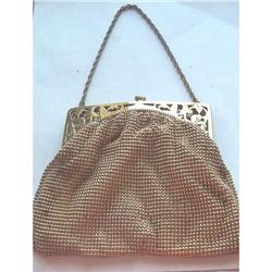 Vintage Whiting and Davis Gold Mesh Handbag #940738