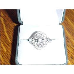 10 KWG  Right Hand Diamond Ring #940743