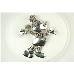 STERLING Silver MICKEY MOUSE Pin #940773