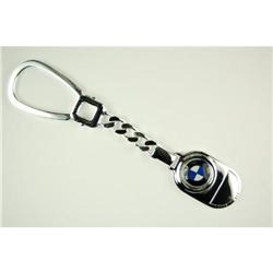 Solid STERLING Silver Key Chain BMW Logo #940786