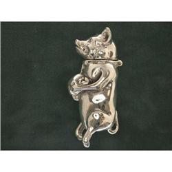 VICTORIAN Style Pig Needle Case Sterling #940815
