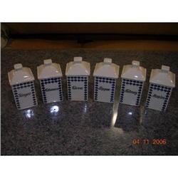 Antique Spice Jar Set--Germany 1880's-Vintage!! #940831