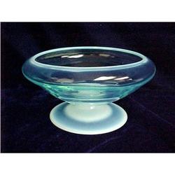 Fostoria Seascape Footed Bowl Blue Opalescent #940881