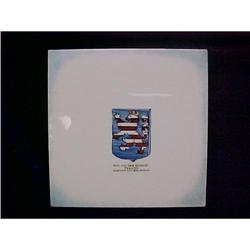 Vintage German Hand Painted Ceramic Tile #940904