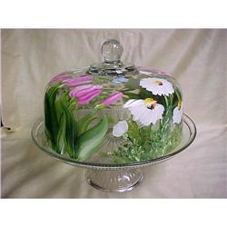 Anchor Hocking Cake Dome Plate/Punch Bowl, Hand #940924