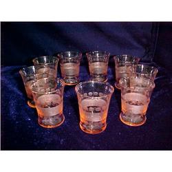 Pink Depression Tumblers #940941