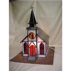 Stained, Leaded Glass Church Sculpture, #940969