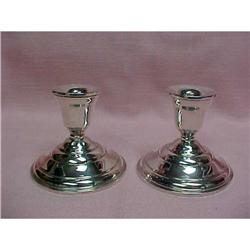 Preisner Sterling Candlesticks, Pair #80 #940975