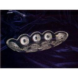 Heisey Sunburst Celery Tray -  12 inch Crystal  #941025