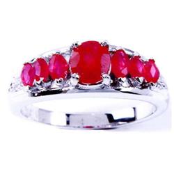 18kt. White Gold, Ruby and Diamond Ring #941097
