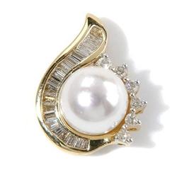 Pearl and Diamond Pendant/Necklace #941100
