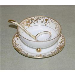 Rare Antique Noritake China 3 Piece Mayo Set #941105