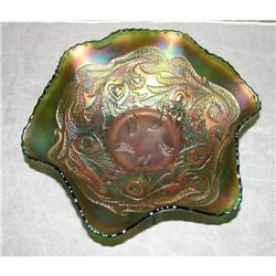 Fenton Antique Heart & Vine Carnival Glass Bowl #941113