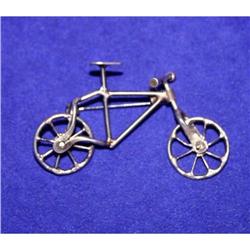 Unusual Antique Mechanical Bicycle Brooch #941123