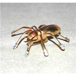Rare 1945 Coro Rhinestone Spider Brooch/Pin #941134