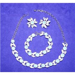 Judy Lee Full Parure Rhinestone Necklace Set #941139