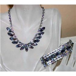 Retro Modern Rhinestone Necklace/Bracelet/Set #941144