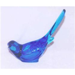 Paden City Glass Blue Bird  Happiness Figurine #941148