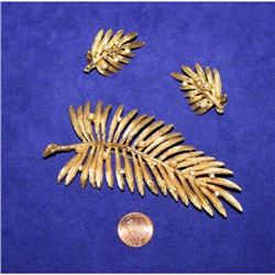 Judy Lee Rhinetone Brooch & Earrings Set  #941157