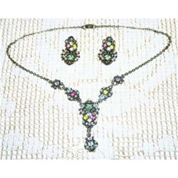 Rare Rice Weiner Necklace & Earrings Set #941159