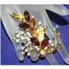 Image 1 : Unique Vintage Rhinestone Abstract Brooch #941173