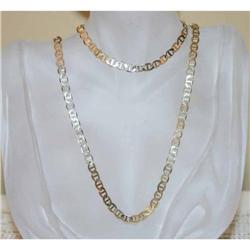  14K Gold Italian Designer Necklace/Bracelet #941185