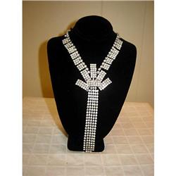 EXQUISITE...RHINESTONE WATERFALL NECKLACE #941231