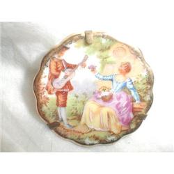 LIMOGES HAND PAINTED PORTRAIT PIN - ARTIST #941887