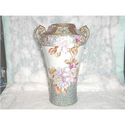 IMPERIAL NIPPON VASE W/BIRD, FLOWERS & #941898