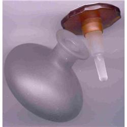 Perfume Satin Glass 1930s Stoppered  #941901
