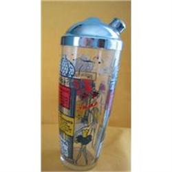 50s Retro Paris Scene Cocktail Shaker #942060