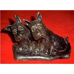 CAST IRON SCOTTY DOGS DOORSTOP, 1920S #942087