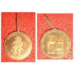BRASS DOLL COIN TAG FOR MADAME HENDREN TALKING #942158