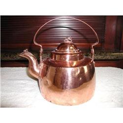 Antique Dutch Copper Tea Kettle #942170