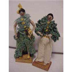 Doll Cloth Cuba Couple Yarn Wrapped #942191