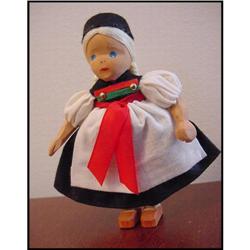 Doll Wood International 4.5" Western Germany #942194