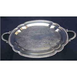 Serving Tray. Silver on Copper c1940 #942293