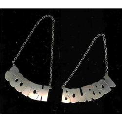 A Pair of Decanter Labels. Napier 1940 #942301